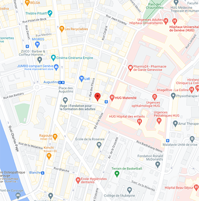 idéalement situé entre la place des Augustins et la maternité à Plainpalais, Genève